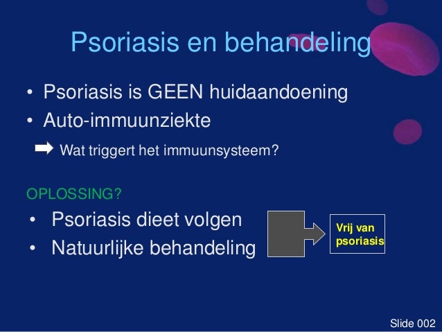 dieet bij psoriasis